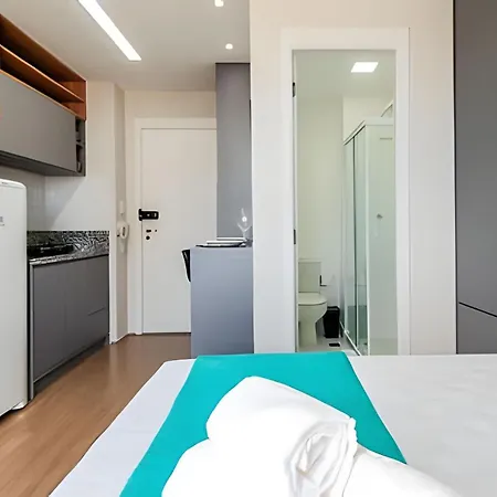 Studio Com Piscina No Bras - 2 Min A Pe Do Metro Sao Paulo Exterior photo